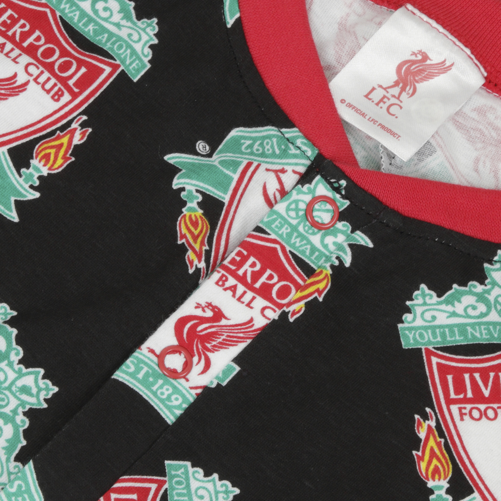 Liverpool Football Club Official Soccer Gift Boys Kids Pajama AllIn